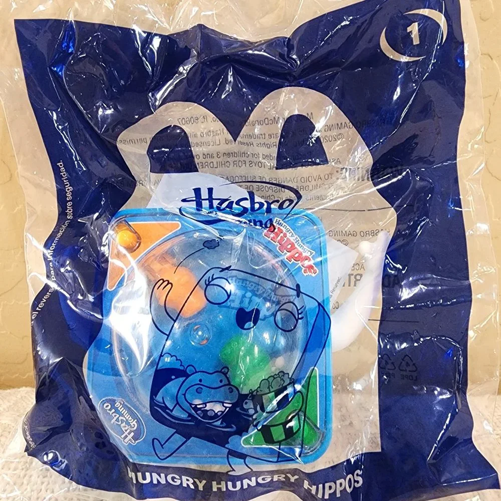 2020 Hasbro HUNGRY HUNGRY HIPPOS #1 Mini Travel Game McDonald's Happy Meal Toy